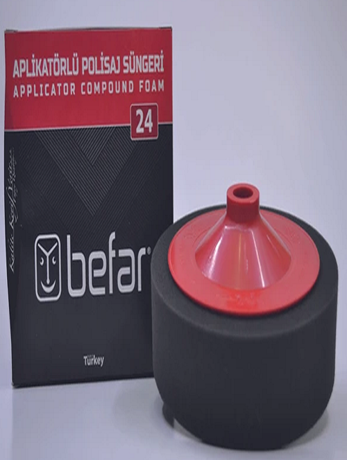 Aplikatörlü Polisaj Süngeri Siyah 150X45Mm O24032