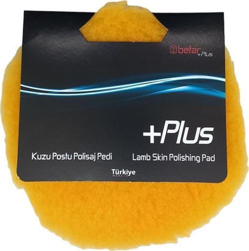 Plus Cırtlı Kuzu Postu Polisaj Keçesi 180Mm Sarı