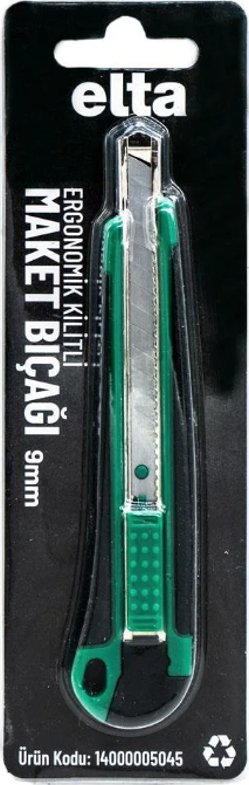 Ergonomik Kilitli Dar Maket Bıçağı 9 Mm 14000 005045
