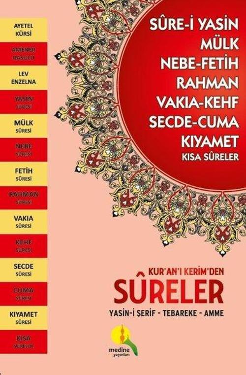 Kuran-ı Kerimden Sureler Küçük Boy: Yasin-i Şerif - Tebareke - Amme