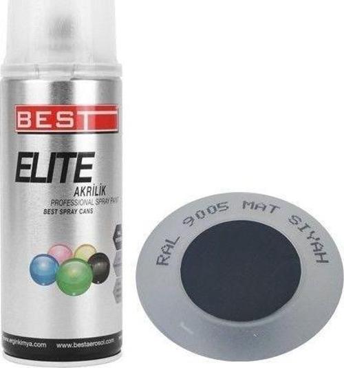 Elite Sprey Boya Mat Siyah Ral9005 400Ml