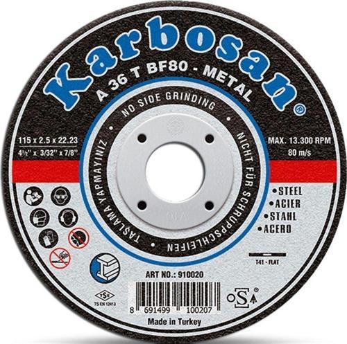 115X1.0X22.23 Metal İnce (Thinline) Kesme Diski 910440 (A 54 R Bf80)