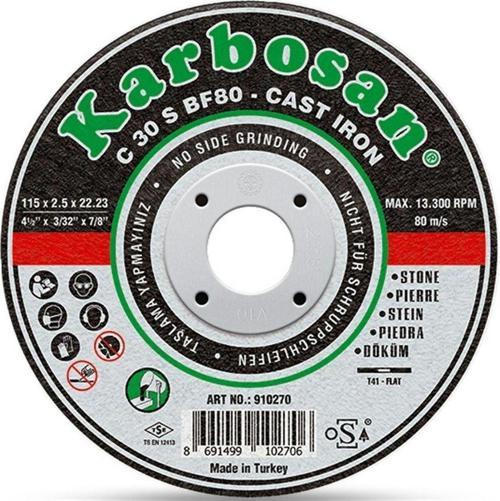 180X3.0X22.23 Sc Pik Döküm Kesme Diski 910290 (C 30 S Bf80)