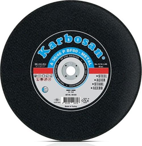 300X3.0X25.4 Nk Metal Sabit Tezgah Kesme Diski 910840 (A 30/36 P Bf80)