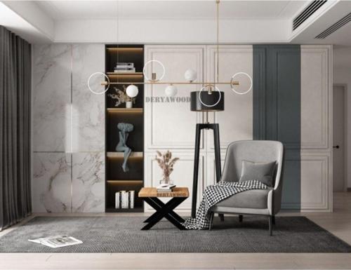 Masif Ahşap Tsuga Ofis Sehpa 45*45*45