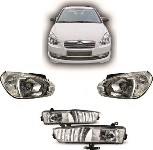 Hyundai Accent Era Beyaz Far+Sis Lambası 2006-2011