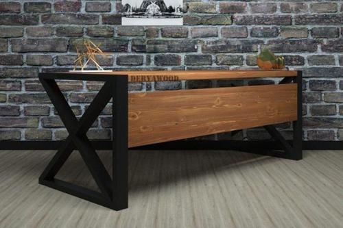 Silver Ahşap Ofis Masası 220x85x76 C-ön Ahşap