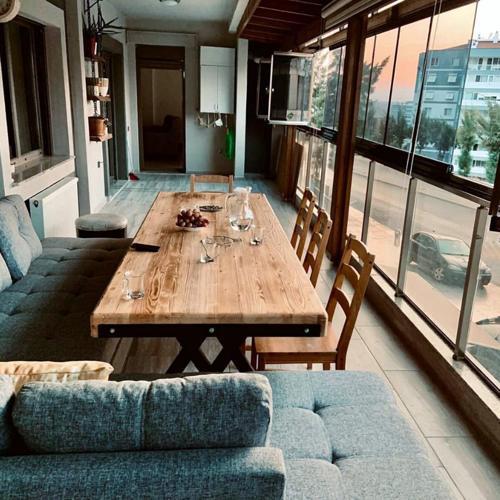  Doğal Ahşap Yemek Masası-80-200