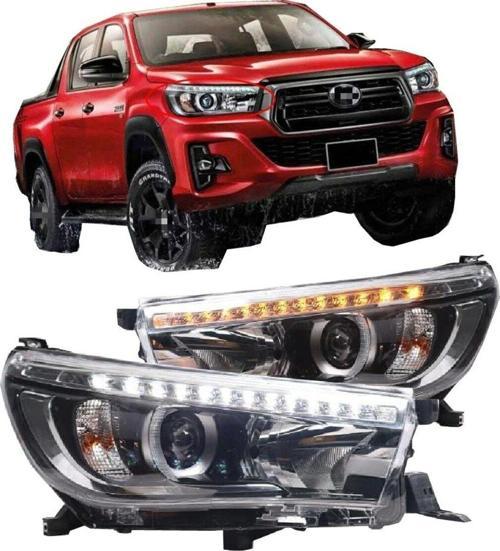 Toyota Hılux Revo Sağ Sol Takım Far Ledli Modifiyeli 2016-2021