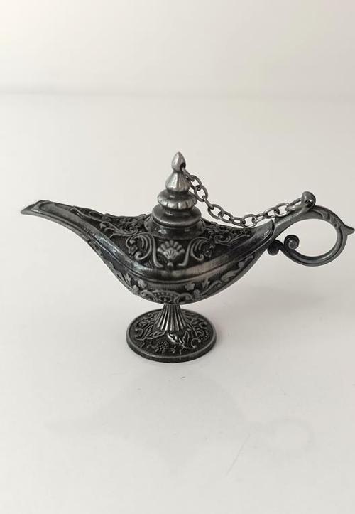 Alaaddin Sihirli Lamba Genie Lamp İbrik Biblo Dekorasyon Mini Boy