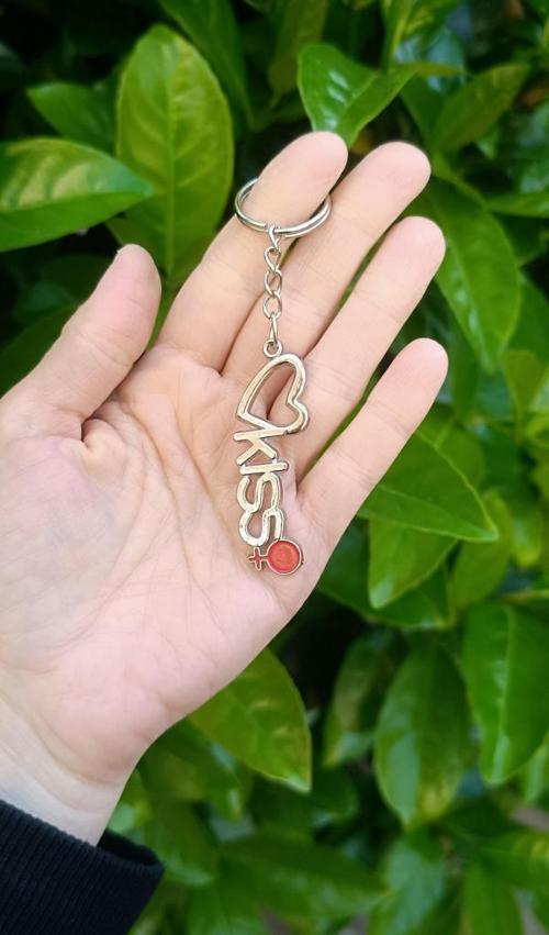 Anahtarlık Kalp Metal Anahtarlık Çanta Araba Cüzdan Süsü  