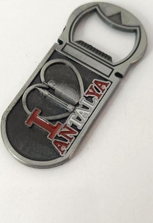 Antalya Görselli Metal Açacak Mıknatıslı Magnet Buzdolabı Süsü Şişe Açacağı