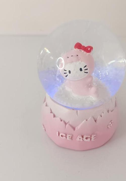 Kar Küresi Sevimli Kedi Işıklı Cam Kar Küresi Ev Ofis Dekor Biblo Obje 9 cm  