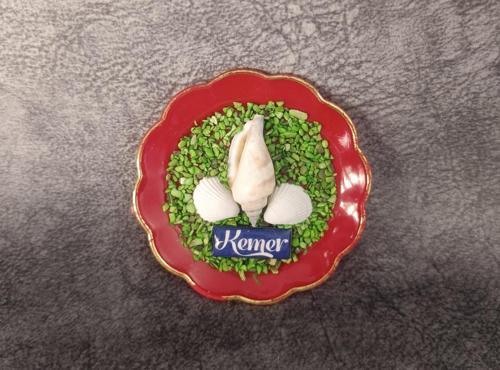 Magnet Tabak Deniz Kabuk Kum Turistik Buzdolabı Süsü Manyetik Mıknatıslı Hediyelik Eşya