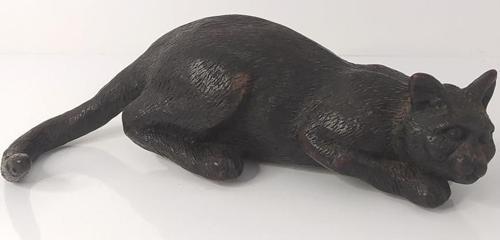 Reçine Kedi Biblo Heykel Dekoratif Tasarım Masa Üstü Dekor Süs