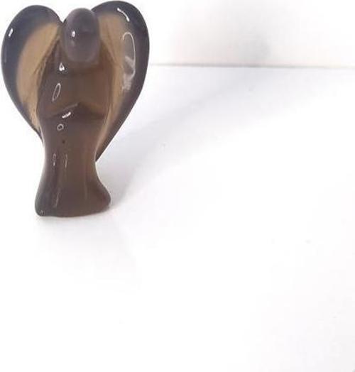 3.5 Cm Mini Melek Heykel Doğal Değerli Taş Oyma Cep Koruyucu Taşı Şanslı  
