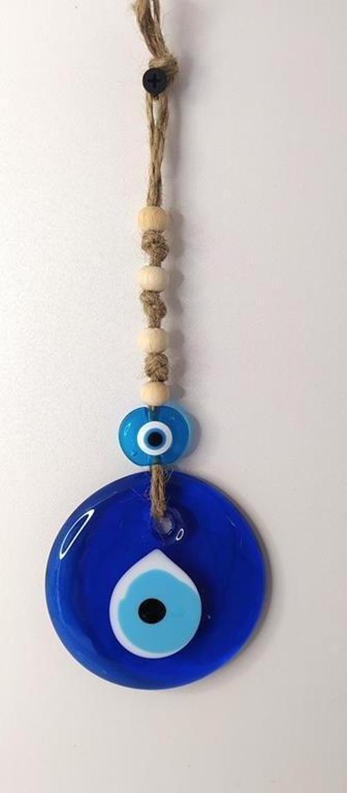 Cam Nazar Kötü Göz Kovucu Hand Made Ağaç Duvar Dekorasyonu Hasır Nazarlık Duvar Ağaç Ev Süsü