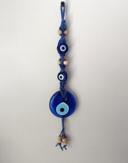 Cam Nazar Kötü Göz Kovucu Hand Made Ağaç Duvar Dekorasyonu Hasır Nazarlık Duvar Ağaç Ev Süsü