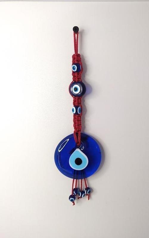 Cam Nazar Kötü Göz Kovucu Hand Made Ağaç Duvar Dekorasyonu Makrome Nazarlık Duvar Ağaç Ev Süsü