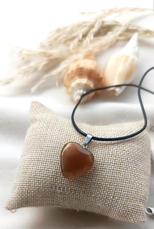 Kolye Gerdanlık Kalp Yoga Reiki Doğal Taş Genç Kadın Takı Hediye