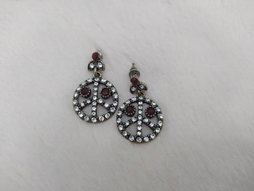 Hdmarketim Otantik Osmanlı Motifli Swarovski Taşlı Işıltılı Hürrem Sultan Modern Eskitme Küpe