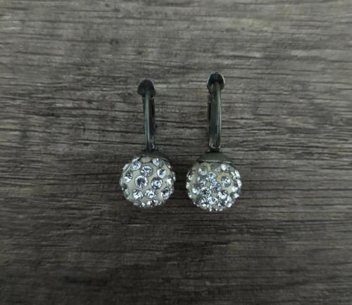 Hdmarketim Şambala Model Swarovski Taşlı Beyaz Sallantılı Küpe