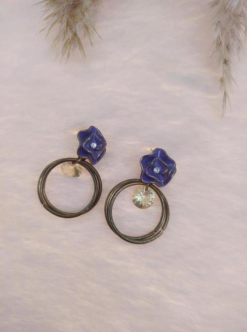 Hdmarketim Swarovski Taşlı Otantik Sallantılı Anadolu Doğa Temalı Küpe