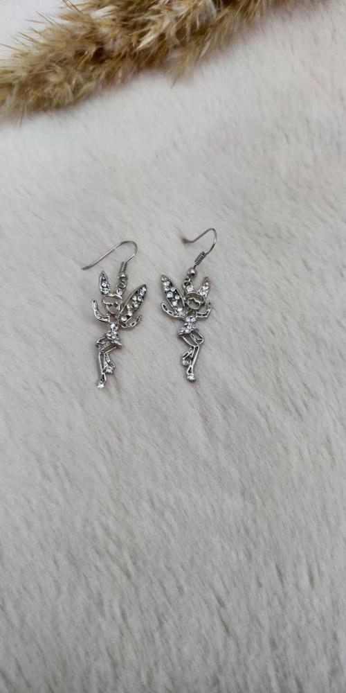 Yeni Moda Küpe Melek Kanadı Dans Peri Kız Tasarım Sallantılı Küpe