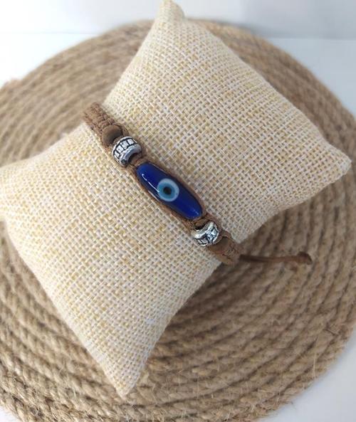 Nazar Boncuklu Makrome Ayarlanabilir İp Bileklik Uğur Şanş Bilekliği Bilezik Kadın Kız 