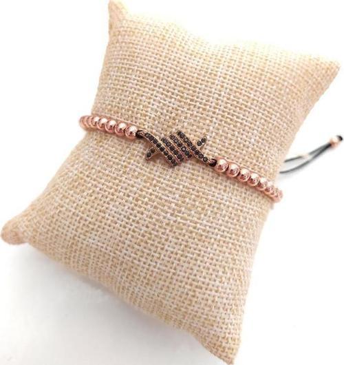 Swarovski Taşlı Bileklik Ayarlanabilir Kadın Rose Gold 9569