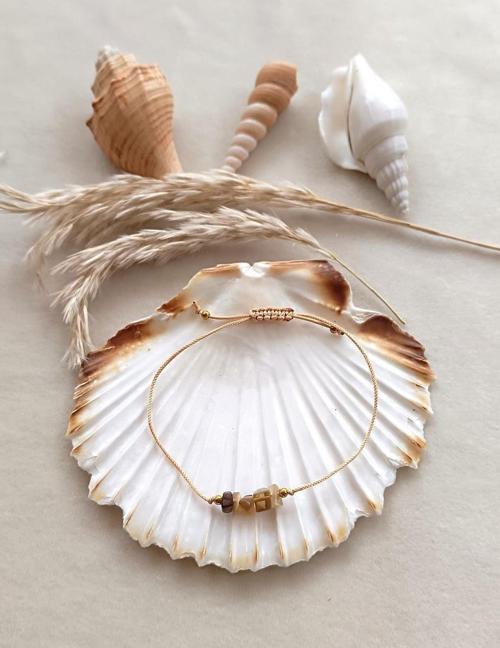 Bileklik Doğal Taş Bileklik Kalsit Ayarlanabilir Kadın Bileklik Çakra Yogo 