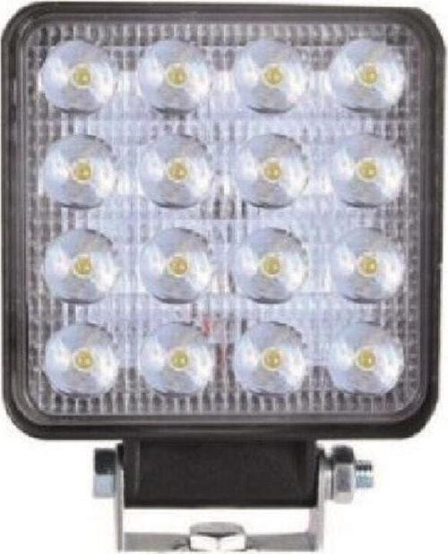 Çalışma Lamba Kare 16 Led Metal 12v - 110v