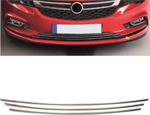 Opel Astra K Hactback Ön Tampon Alt Çıtası Krom Set 2015 Sonrası