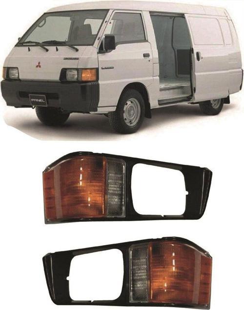 Mitsubishi L300 uyumlu Sağ-Sol Set Sinyal Çerçeveli 1993-1998