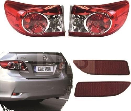 Toyota Corolla Arka Sağ Sol Stop Reflektör Takım 2010-2012