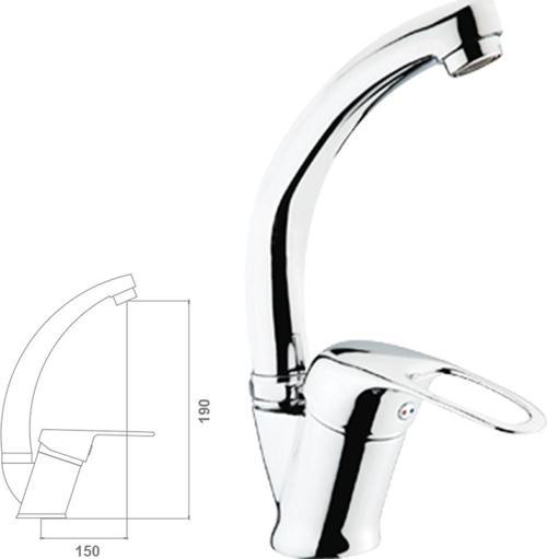BELLA SERİSİ KUĞU LAVABO BATARYASI
