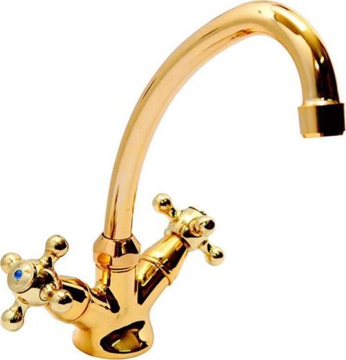 OSMANLI SERİSİ KUĞU LAVABO BATARYASI ALTIN