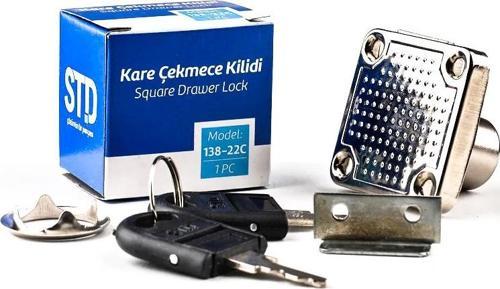 138-22 MM ÇEKMECE KİLİDİ NİKEL