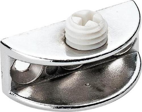 MİNİ OVAL CAM ETEJERİ PLASTİK VİDALI KROM