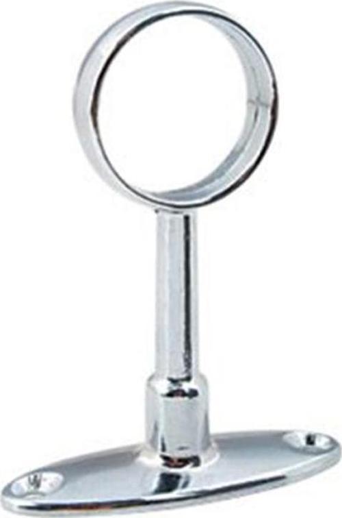 YUVARLAK AYAKLI ASKI FLANŞI AÇIK KROM Q25 mm ( 2 ADET )