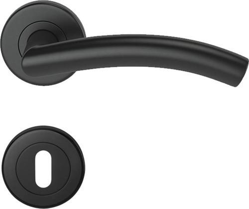 CONDI 101E STATIK SIYAH ROZETLI KAPI KOLU ROZETLİ ODA (TK)