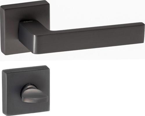 KARMA ANTRASİT ROZETLİ KAPI KOLU TAKIM-Wc Kol