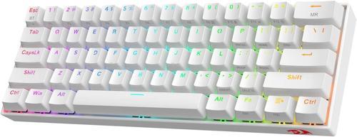 K530W-RGB-PRO RGB BROWN SWITCH KABLOSUZ MEKANİK Q GAMİNG KLAVYE BEYAZ