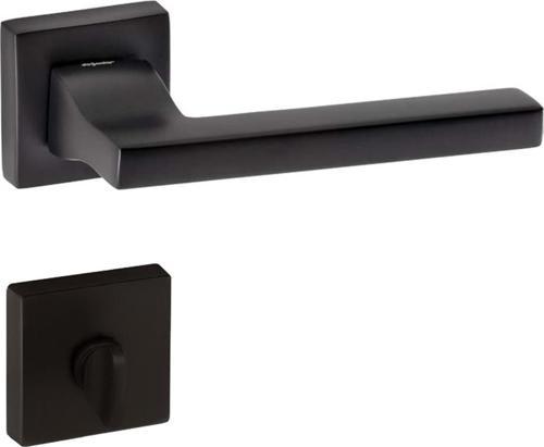 TURKUAZ MAT SİYAH KAPI KOLU ROZETLİ WC (TK)