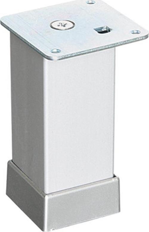 EROĞLU 40X40 ALÜMİNYUM DÜZ KARE AYAK MATKROM MAT KROM 12 CM