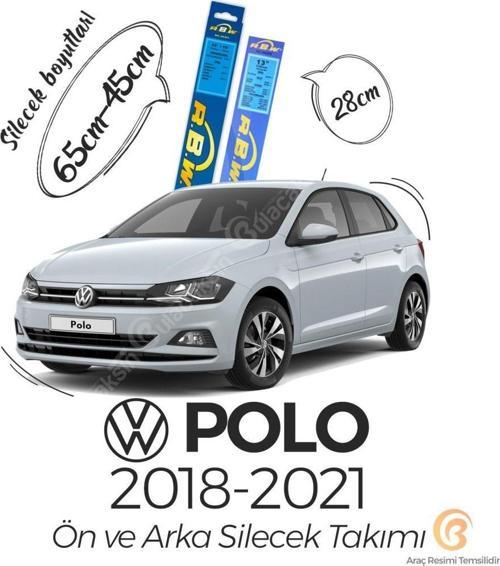 Ön ve Arka Silecek Seti Volkswagen Polo 2018-2021 ile uyumlu