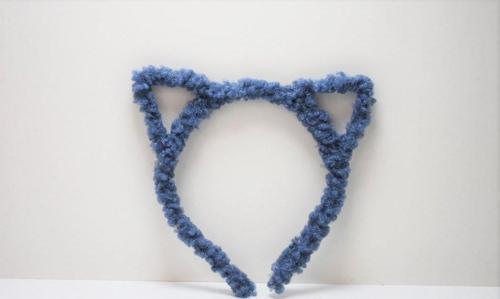 1 Adet Mavi Tavşan kulak Taç Kız Çocuk Toka Saç Takı  