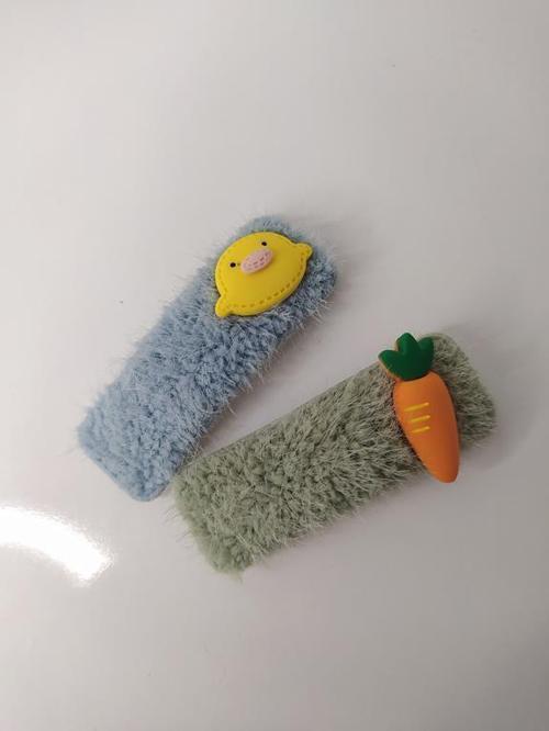 Civ Civ Ve Havuç Renkli Tokalar Sevimli Kız Çocuk Saç Aksesuarları 