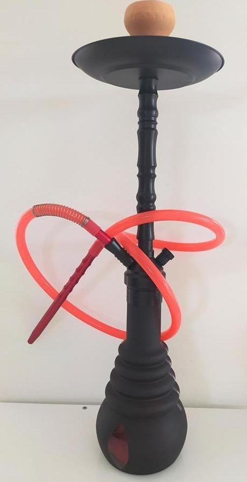 Büyük Boy Kalın Cam Çelik İthal Kilitli Nargile Takımı 9169