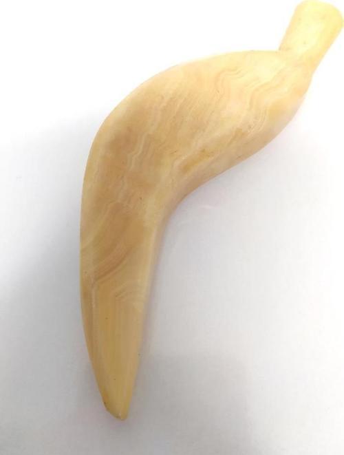 Dekoratif Doğal Onix Taş Muz Biblo Obje Ev Masa Süsü 10390